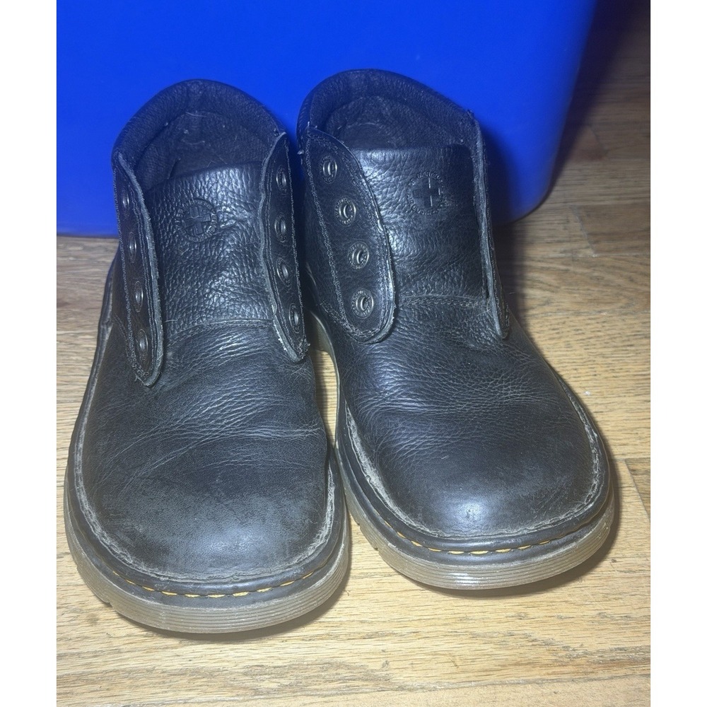 Dr. Martens Black Leather RICO Chukka Ankle Boots Lace-Up Round Toe Men's US 7